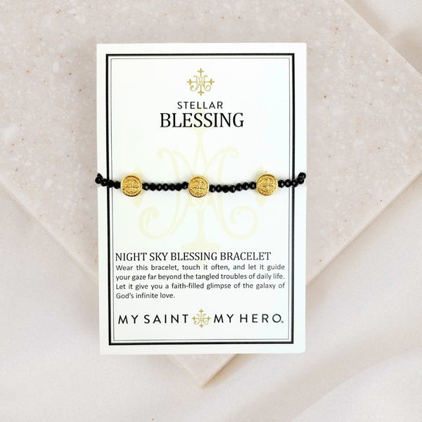 My Saint My Hero Divine Blessings Bracelet Gold/Black