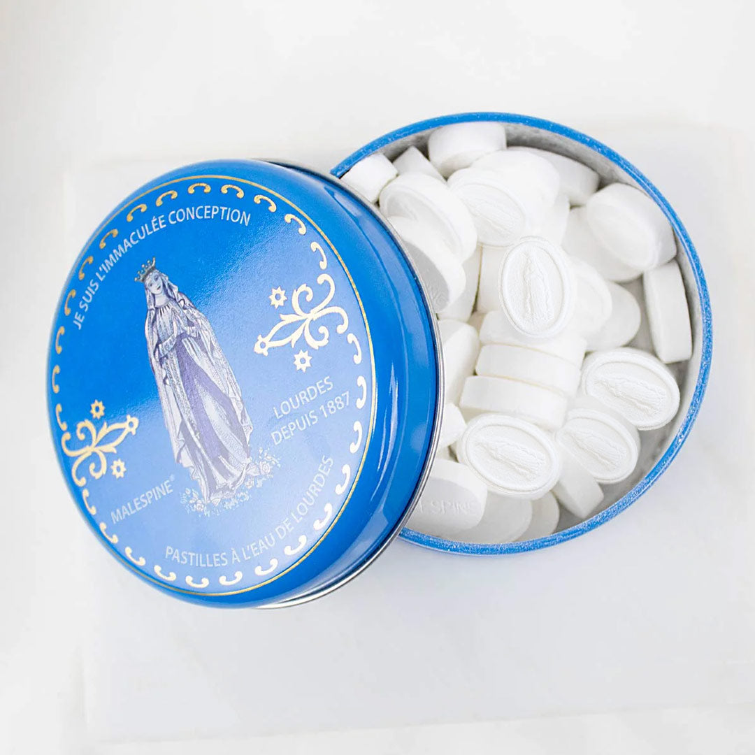 Lourdes Holy Water Candy Blessed Pastilles from Grotto | Catholic