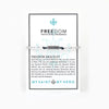 Beaded Freedom Trafficking Awareness Bracelet on Inspirational Card 