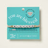 My Saint My Hero Little Words Project Blessed Bracelet on card
