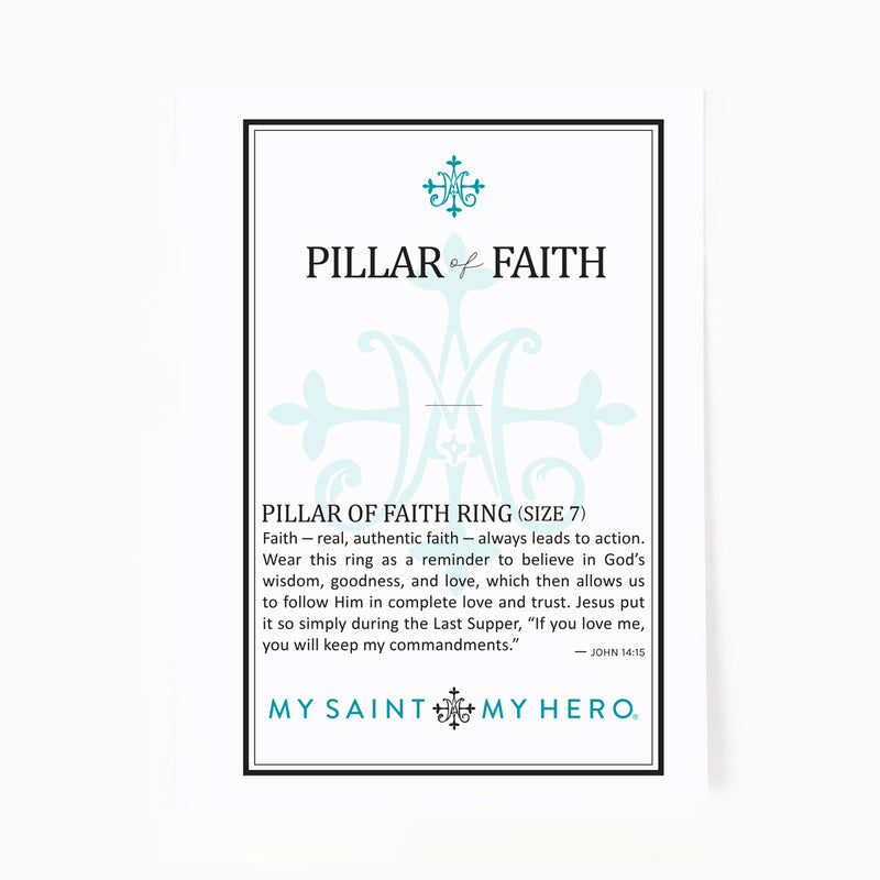 Pillar of Faith Petite Cross Ring