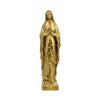 Our Lady of Lourdes Statue Gold Resin
