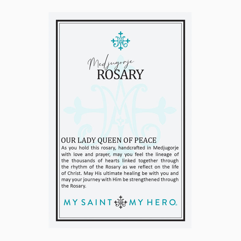 Rose Bead Medjugorje Rosary