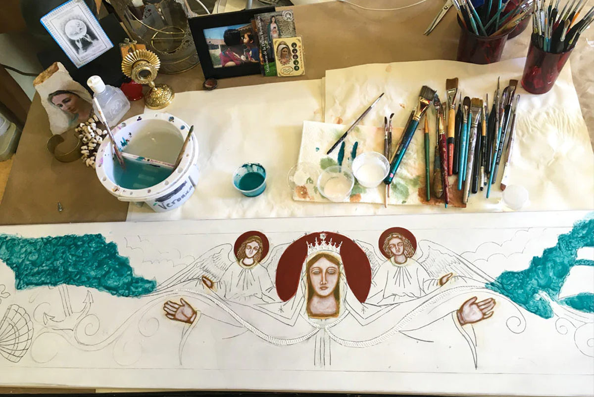 Vivian’s Studio Mary Star of the Sea Icon