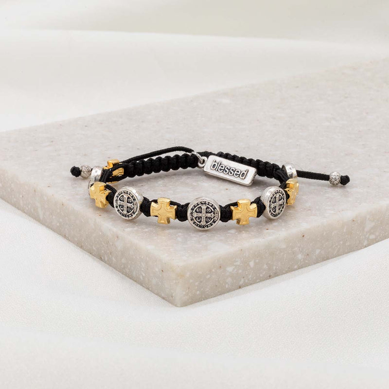 Blessings in Faith Bracelet - Black/Mixed