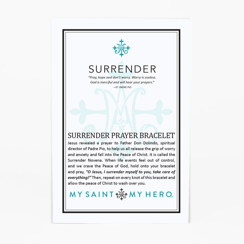 Surrender Prayer Bracelet inspirational card front