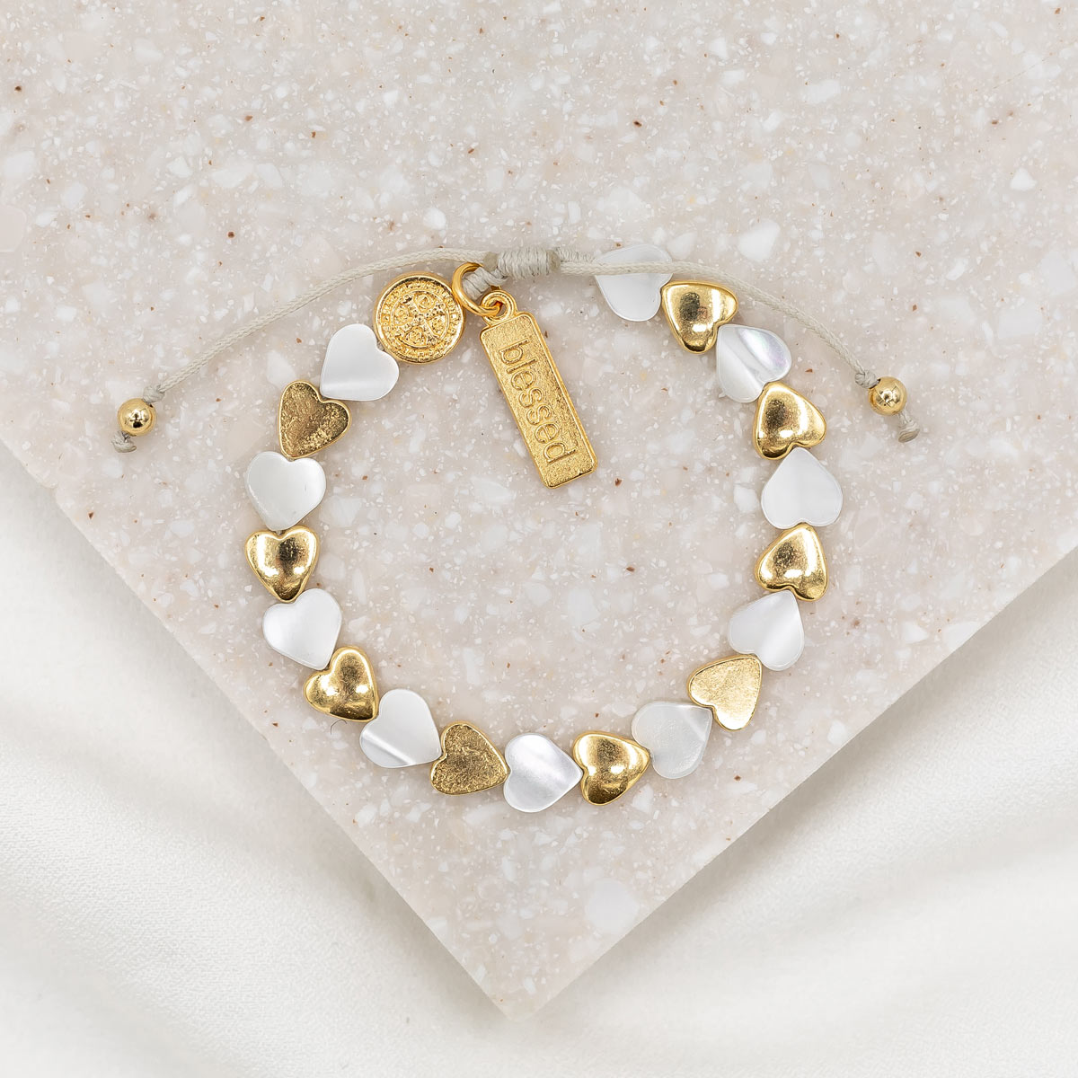 Sisters of the Heart Bracelet | Mother-of-Pearl Friendship 