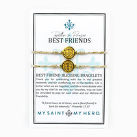 Best Friends Blessing Bracelets on inspirational product card  