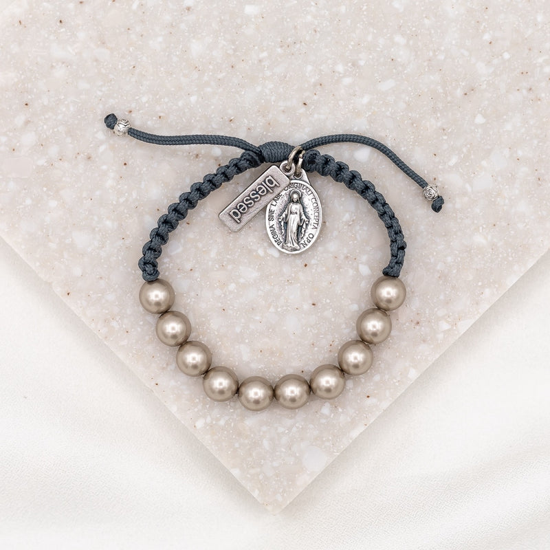 Feminine Genius Bracelet Crystal Pearl Blessing Bracelet - Catholic Jewelry  for Her – My Saint My Hero
