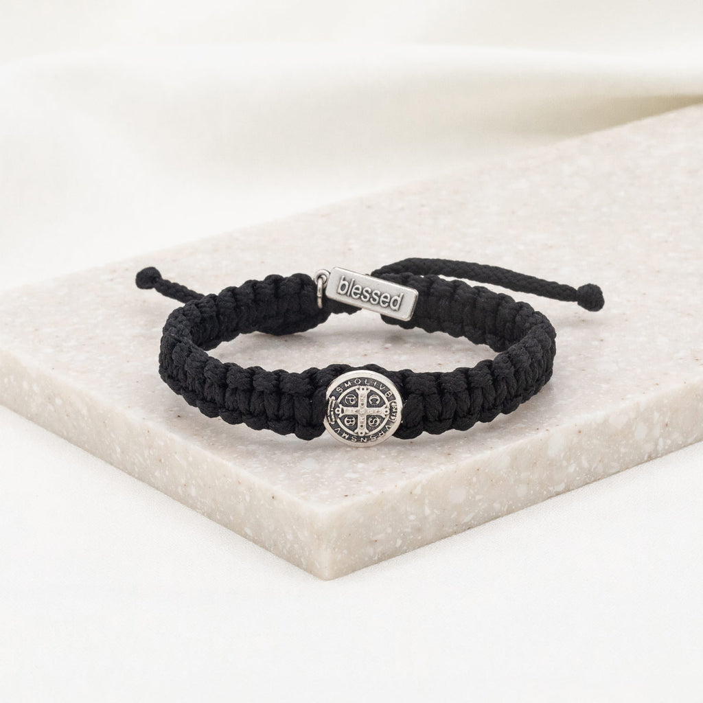 thumbnail image 2 of My Saint My Hero Breathe Blessing Bracelet - Mint With Gold Medal By My 2 of 11