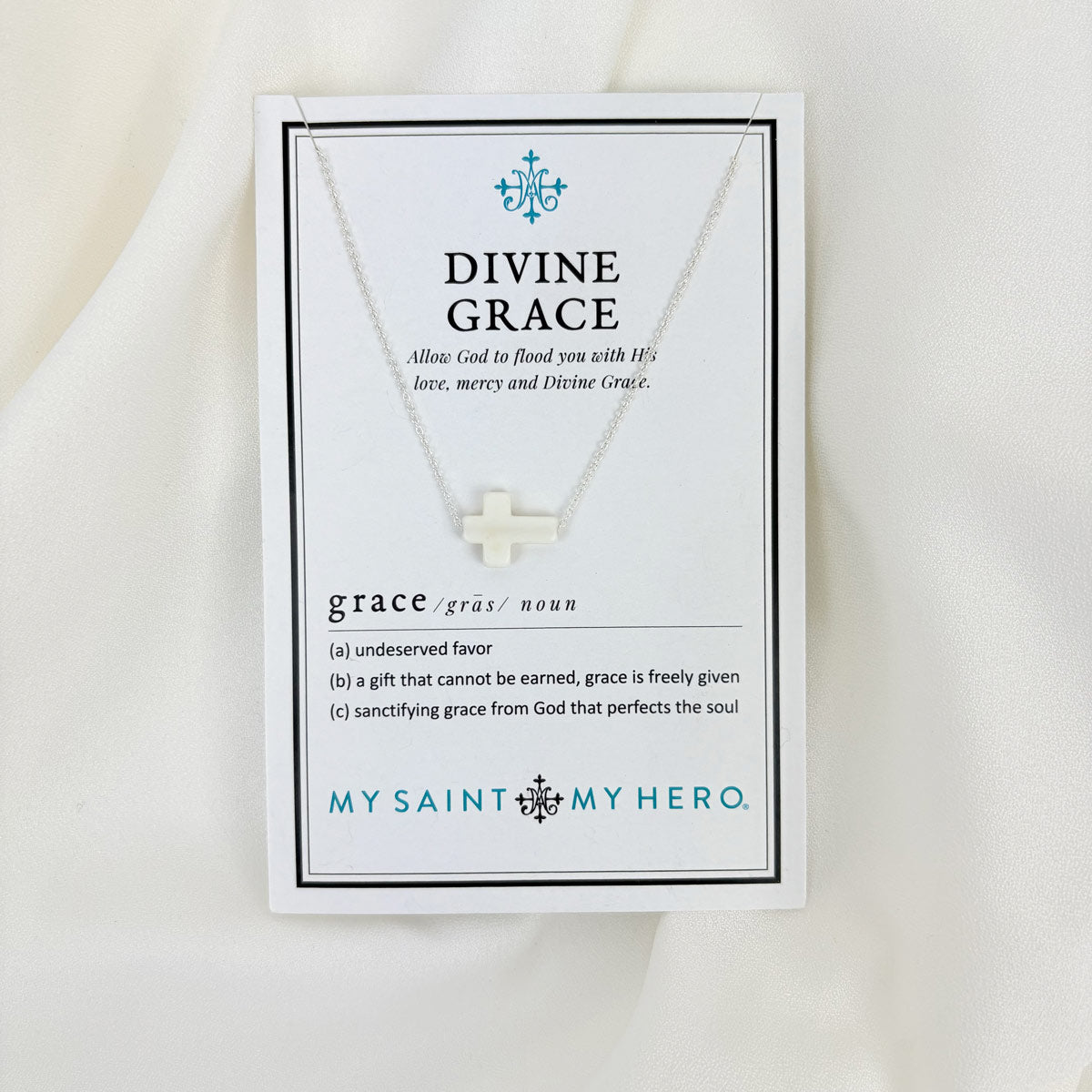 アクセサリー CHIEKO+ grace necklace Divine Grace Necklace | Howlite Cross Necklace | My Saint My Hero