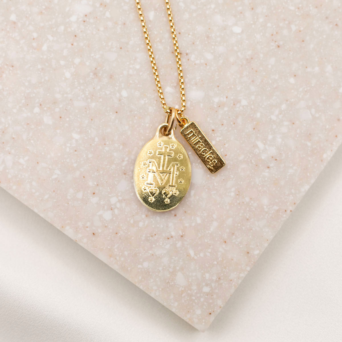 Lourdes Miraculous Mary Necklace