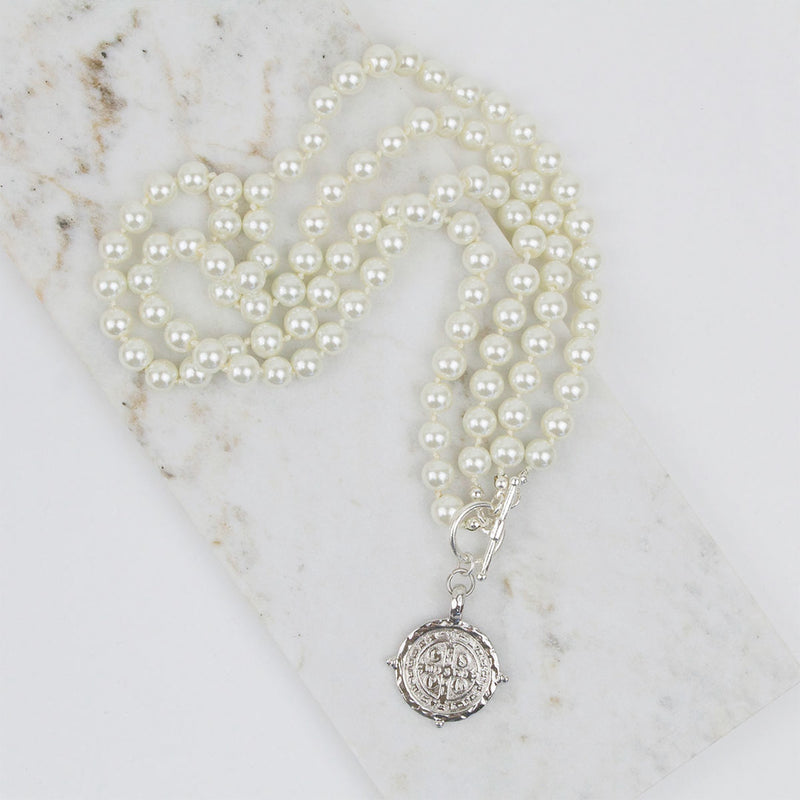 Benedictine Pearl Necklace