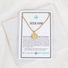 Seek Him Necklace on inspirational card