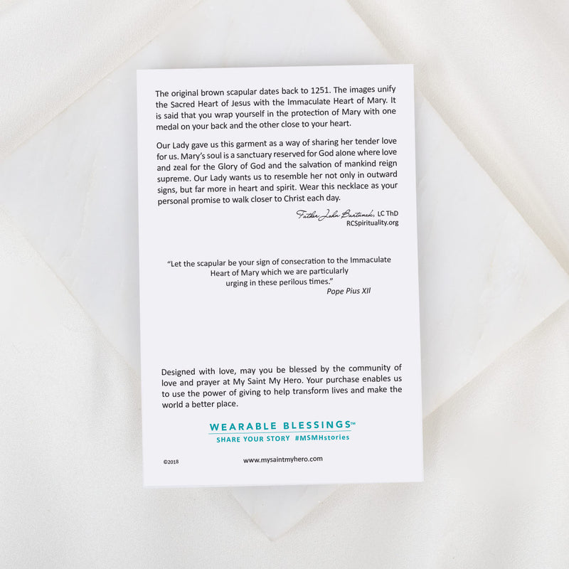 Wearble Blessings card with text on a white background