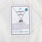 My Saint My Hero Garment Of Grace Scapular Bracelet Tan/Silver