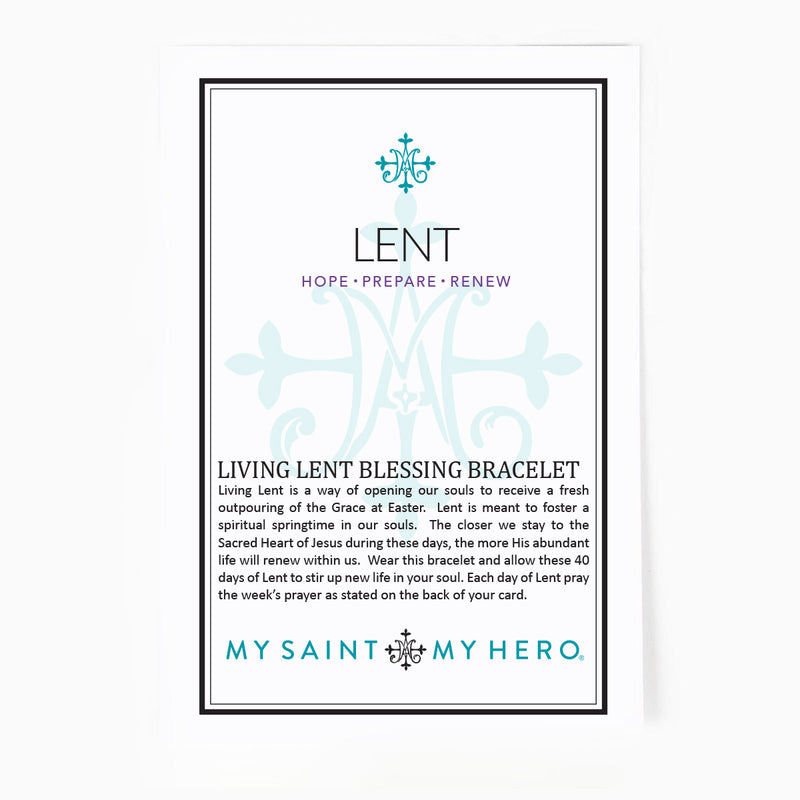 Living Lent Blessing Bracelet