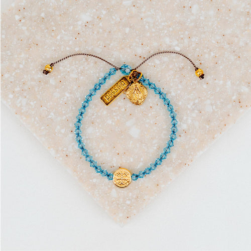 Miraculous Mary Crystal Blessing Bracelet
