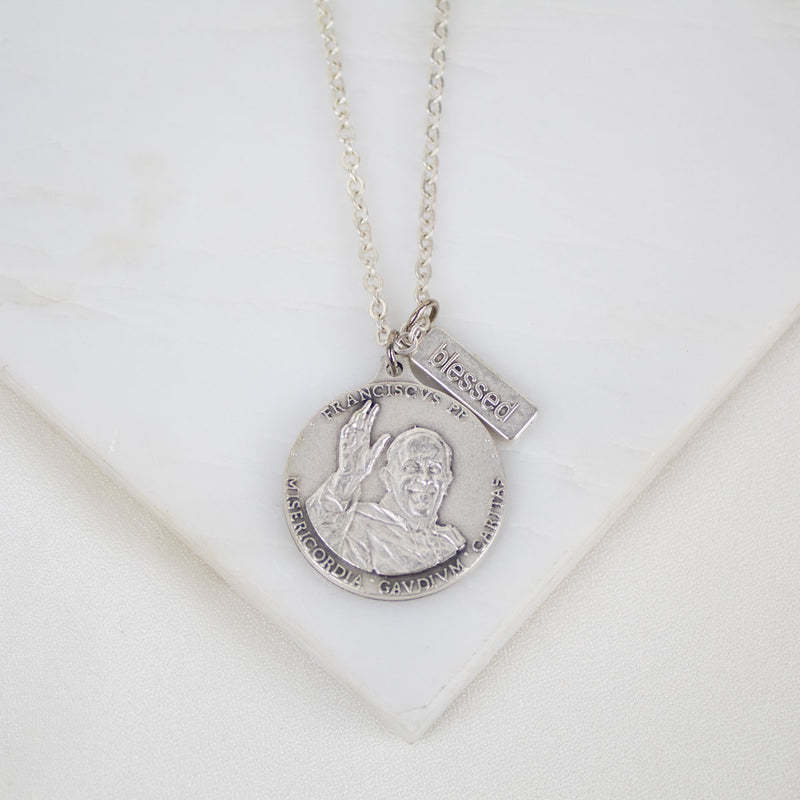 Pope Francis Medal Necklace