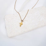 Simply Faith Necklace petite cross necklace in gold