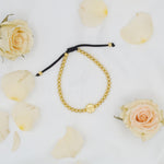 The Little Flower Bracelet with roses in gold 