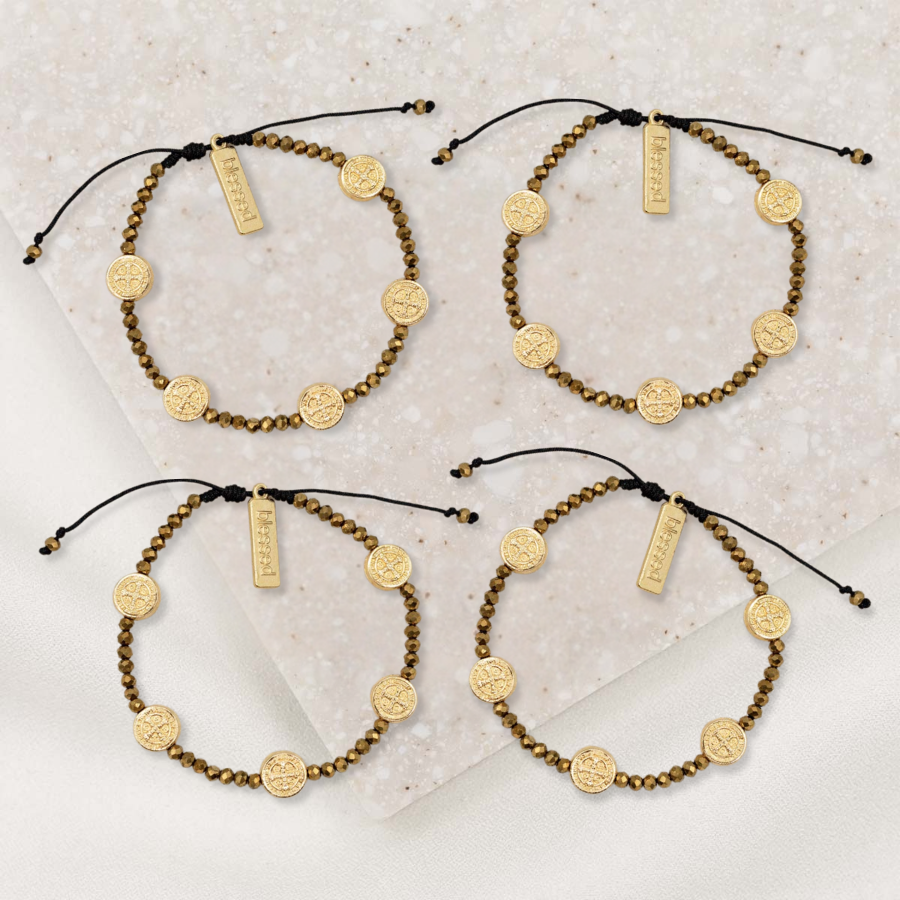 Gratitude Crystal Blessing Bracelet (Set of 4)