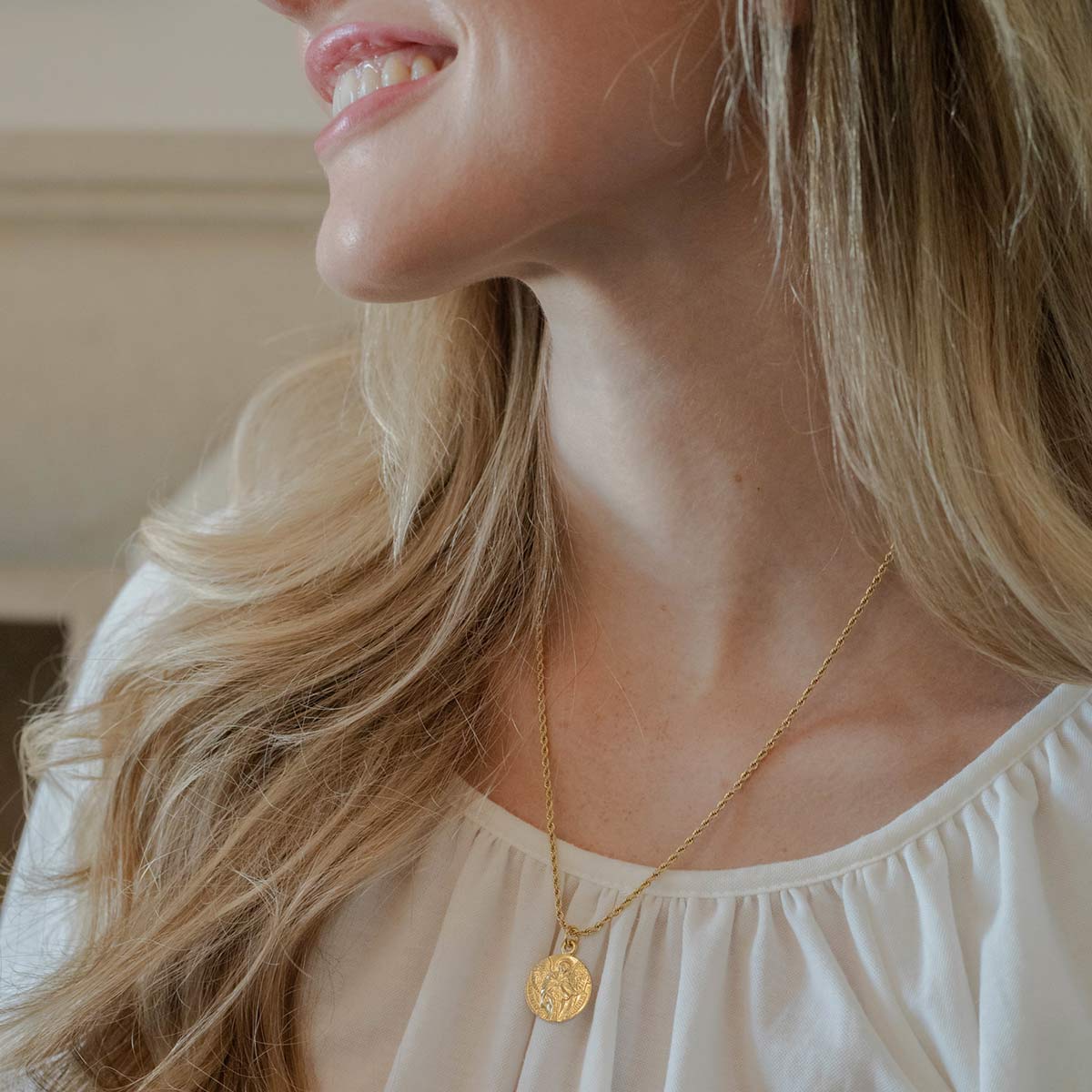 Archangel Gabriel Guardian Angel Necklace