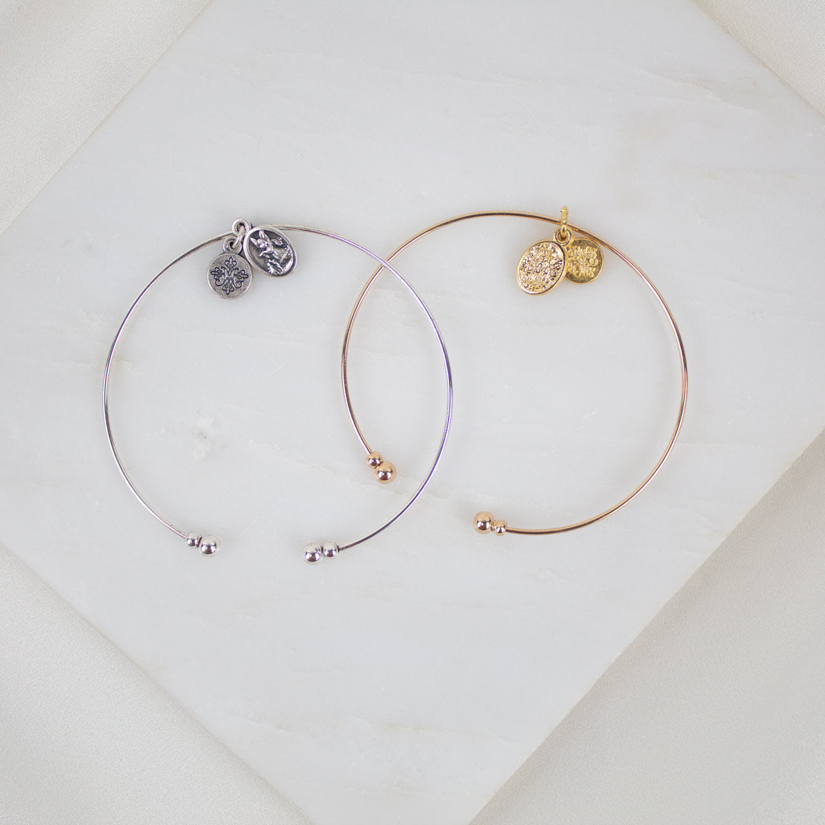 Archangel Michael/Guardian Angel Whisper Bangle Cuff