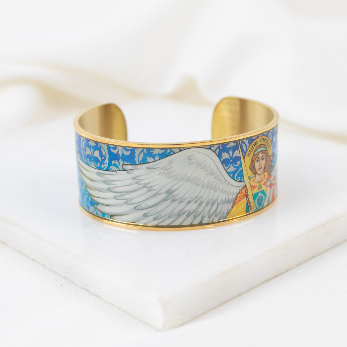 Archangel Michael Protection Cuff Bracelet