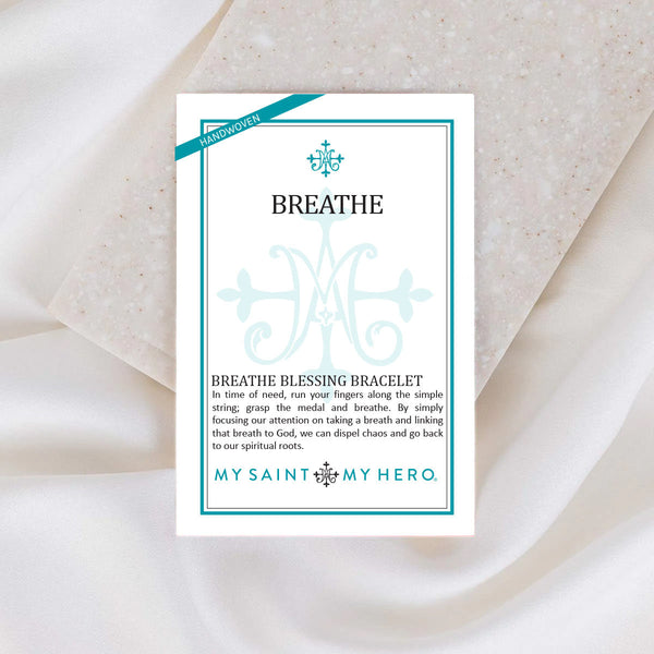 Breathe Blessing Bracelet - Dainty Catholic Jewelry – My Saint My Hero