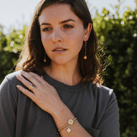Brilliance Crystal Drop Benedictine Earrings