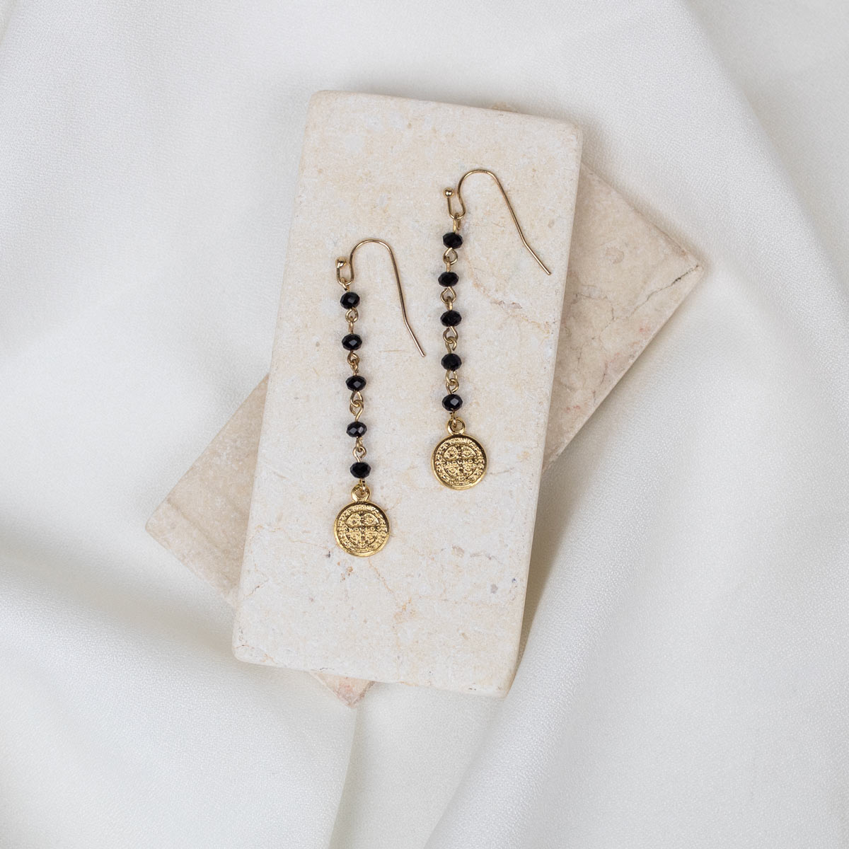 Brilliance Crystal Drop Benedictine Earrings