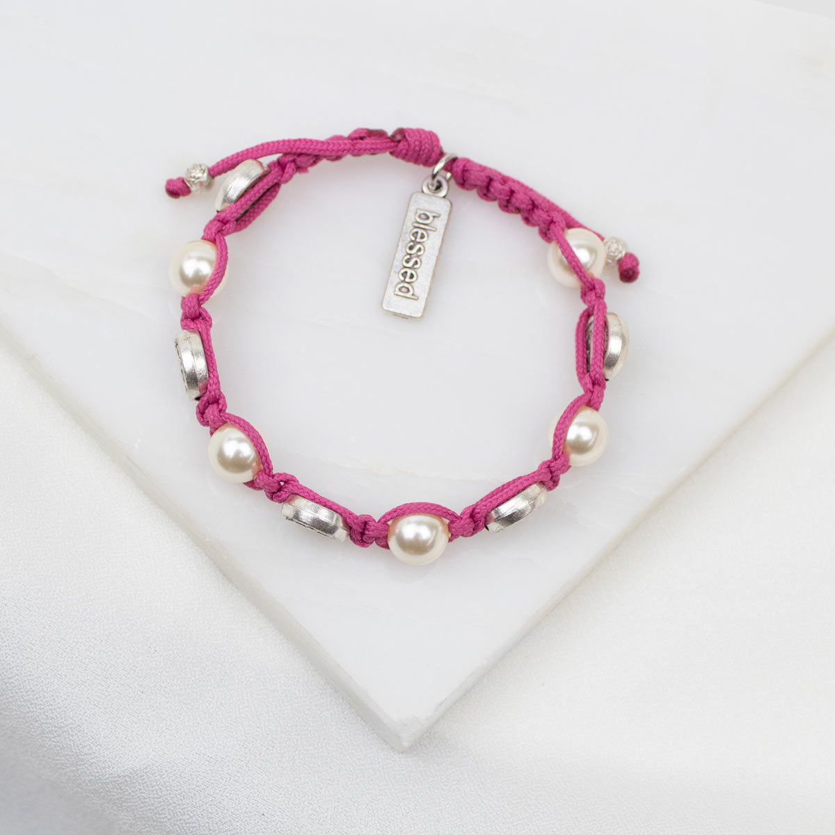 Divine Blessings Benedictine & Pearl Bracelet