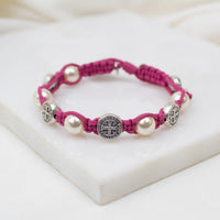 Divine Blessings Benedictine & Pearl Bracelet