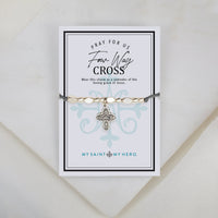 Four Way Cross Little Saints Bracelet
