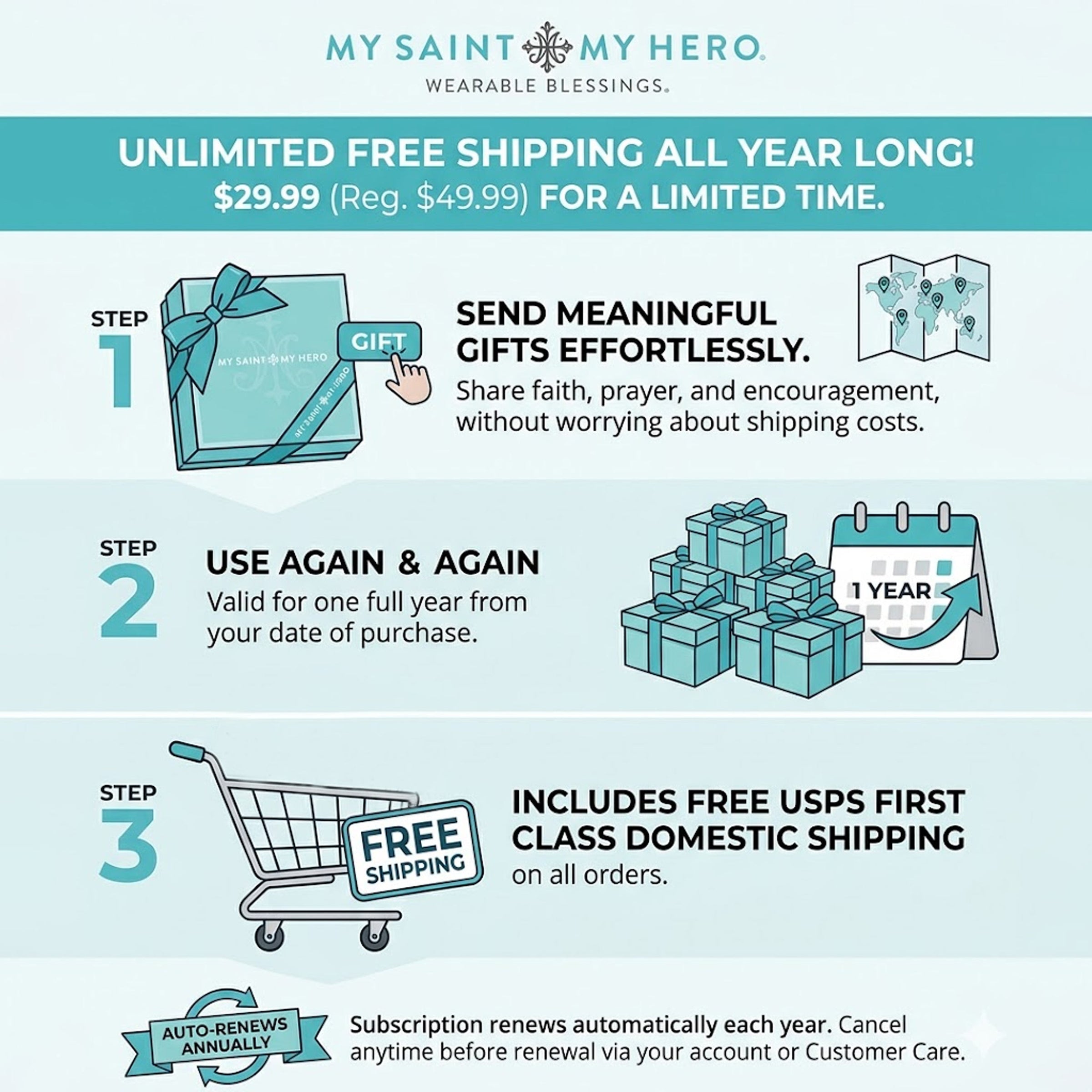 Free Shipping Annual Subscription