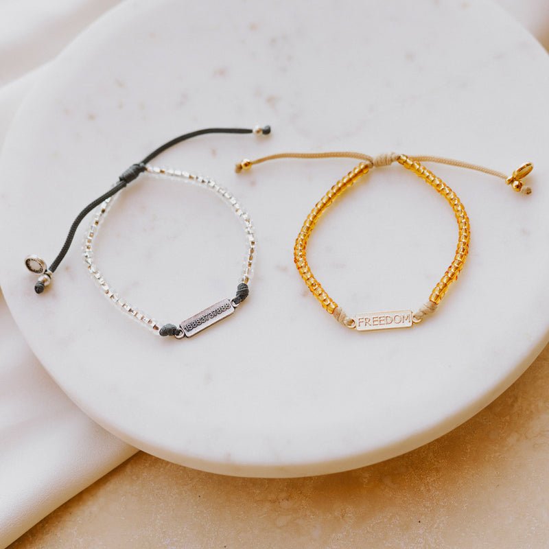 Freedom Human Trafficking Awareness Bracelets