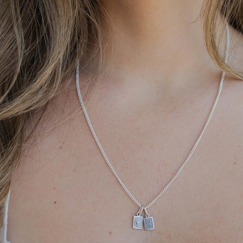 Garment of Grace Scapular Necklace - Sterling Silver