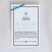 Grounded in Faith Beaded Cross Bracelet