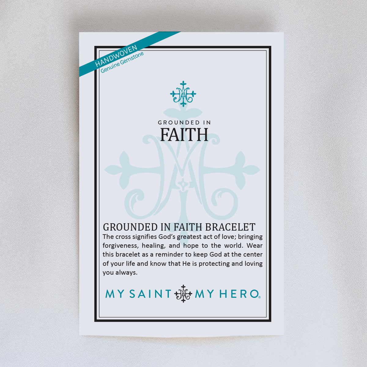 Grounded in Faith Beaded Cross Bracelet