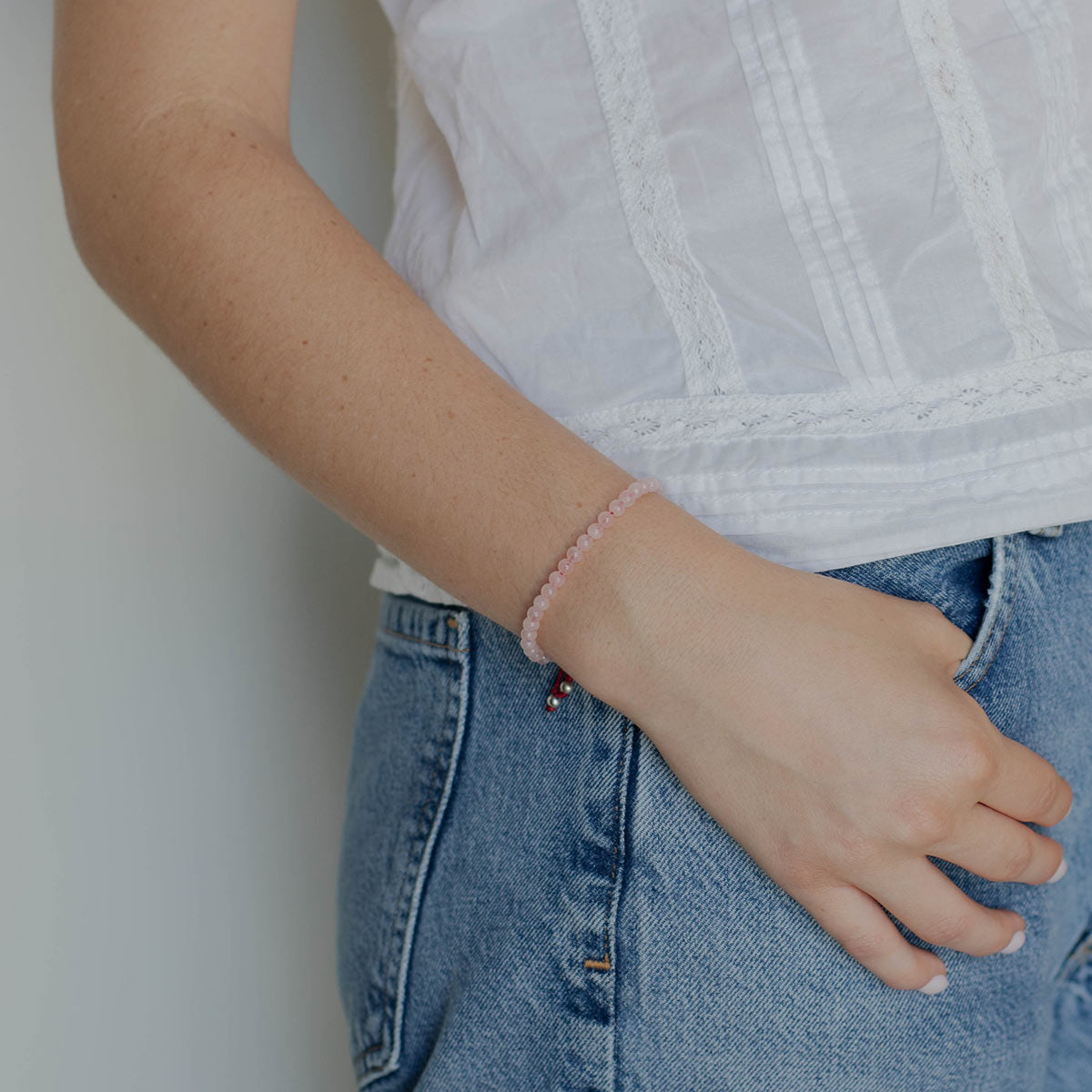 Jesus Prayer Rope Rose Quartz Bracelet