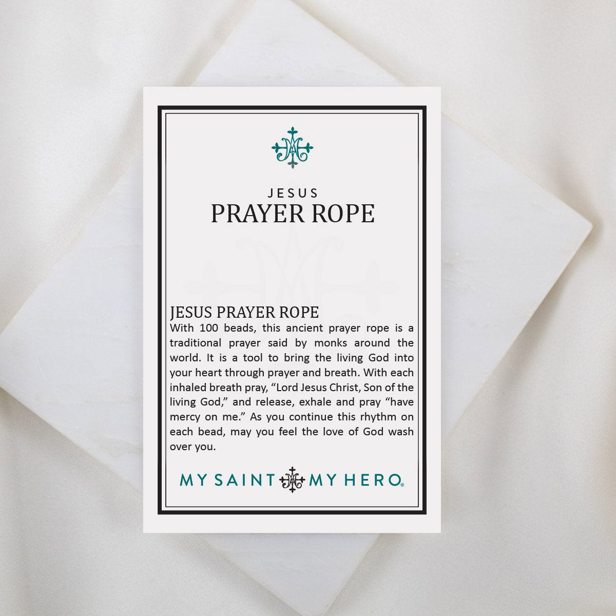 Jesus Prayer Rose Quartz Bracelet