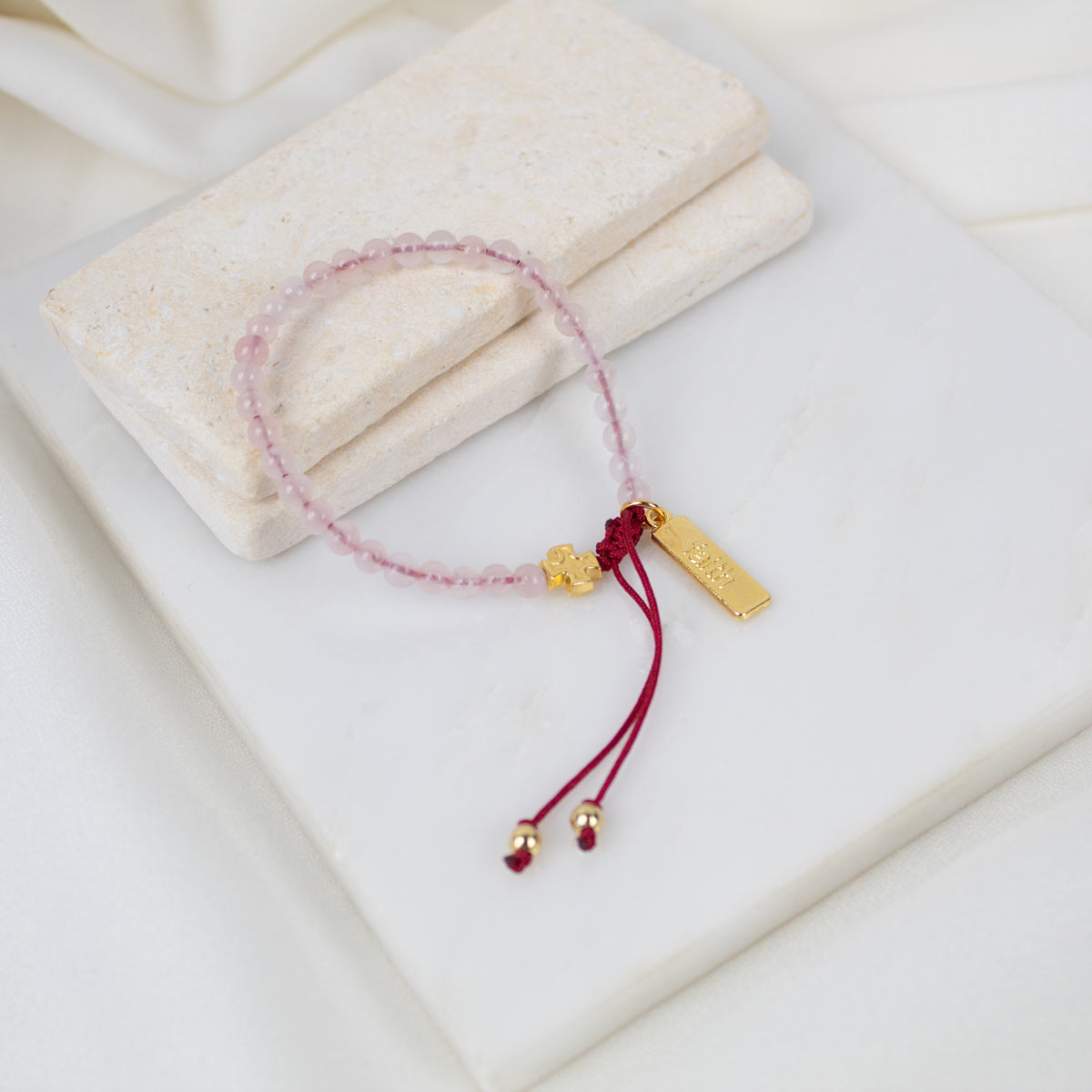 Jesus Prayer Rose Quartz Bracelet