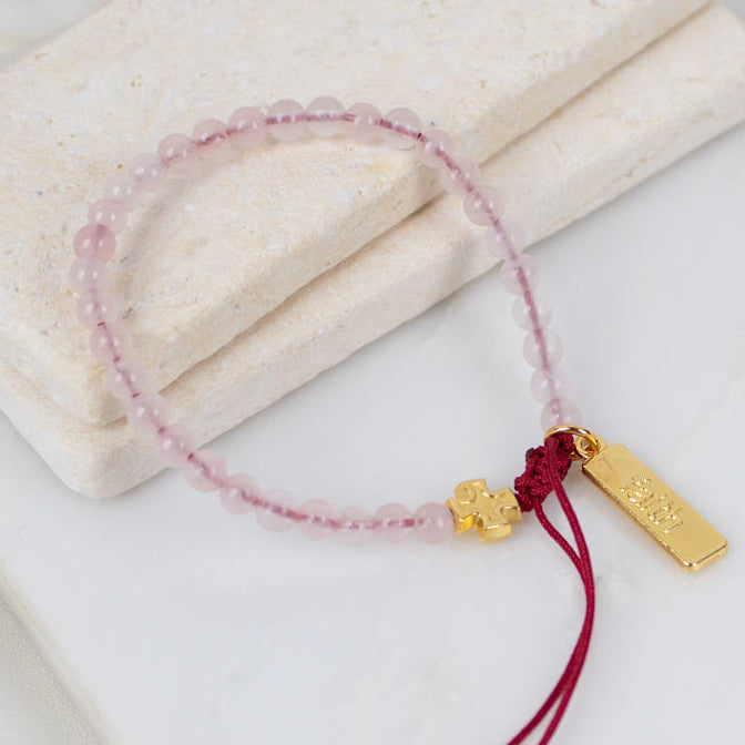 Jesus Prayer Rose Quartz Bracelet