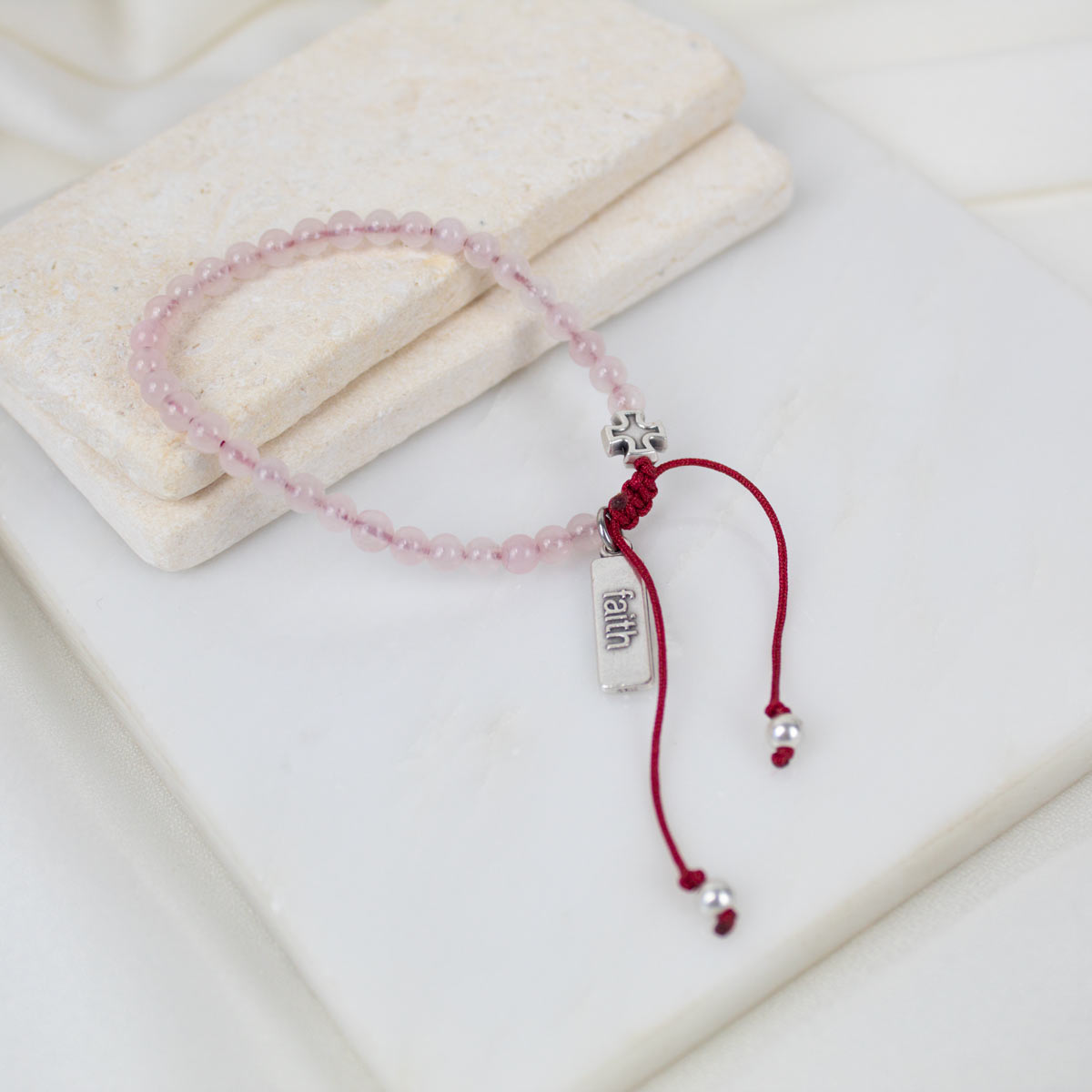 Jesus Prayer Rose Quartz Bracelet
