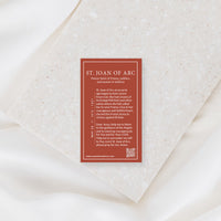 St. Joan of Arc Saint Card