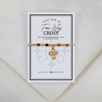 Four Way Cross Little Saints Bracelet
