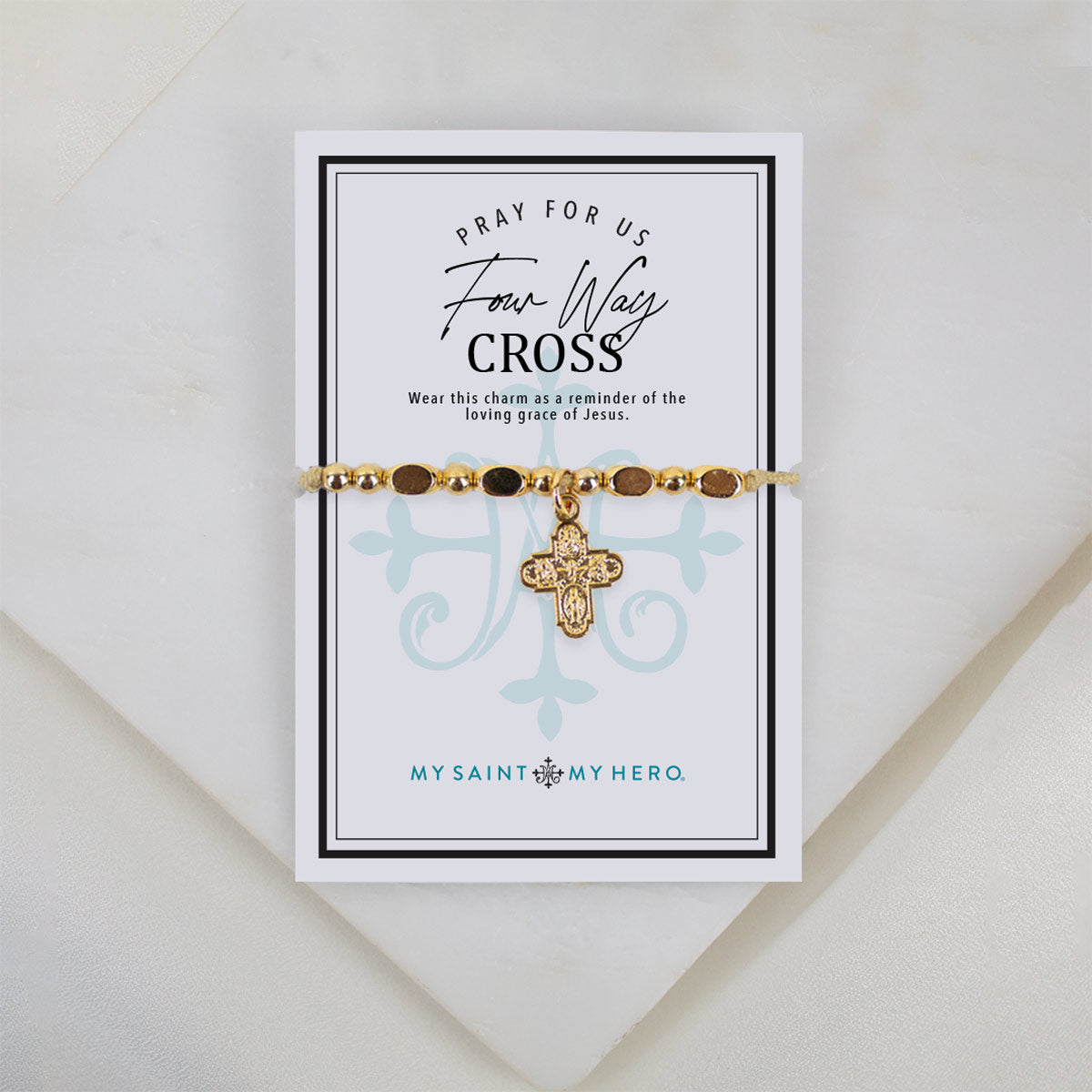 Four Way Cross Little Saints Bracelet