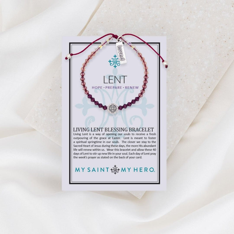 Living Lent Crystal Blessing Bracelet