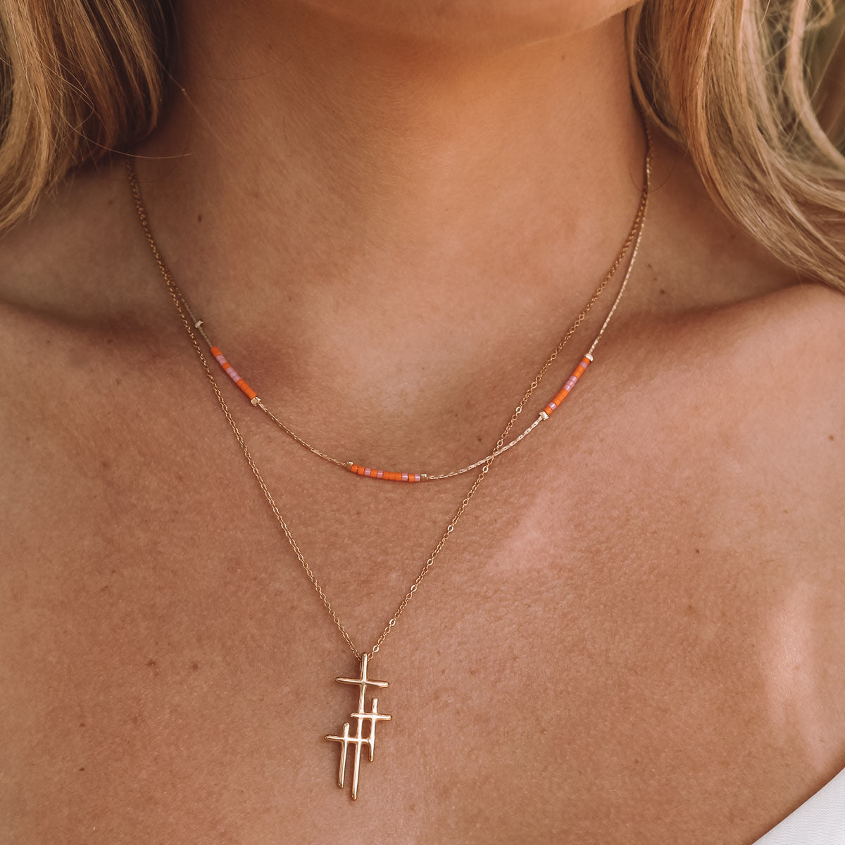 Love Hope Cure Morse Code Breast Cancer Awareness Necklace